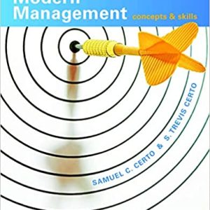 Modern Management Concepts and Skills, 15E Samuel C. Certo Test Bank