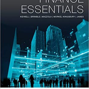 Finance Essentials Kidwell, Brimble, Mazzola, Morkel-Kingsbury, James Solution Manual
